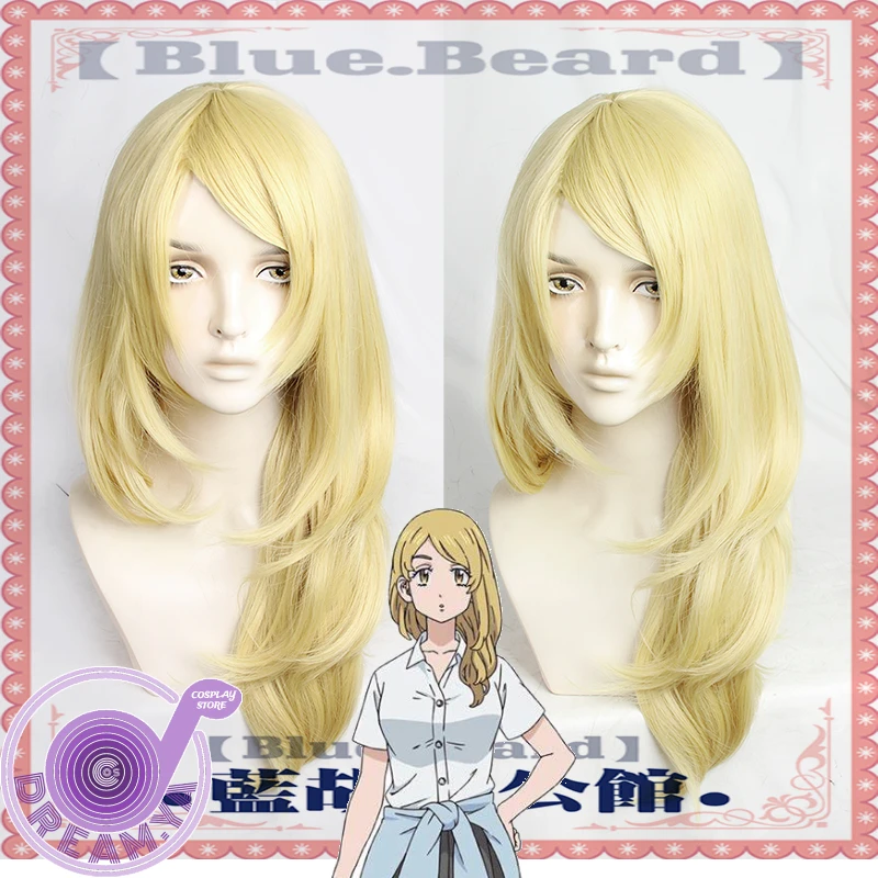 

Emma Sano Cosplay Wig Anime Tokyo Revengers Golden Blond 65cm Long Synthetic Hair Halloween Party Carnival Role Play +Wig Cap