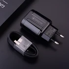 Быстрое зарядное устройство QC 3,0, настенный адаптер с Micro USB-кабелем типа C для Xiaomi POCO X3 F2 Pro Redmi 4X 5A 6A Redmi 9A Note 5 7 8 9 9S
