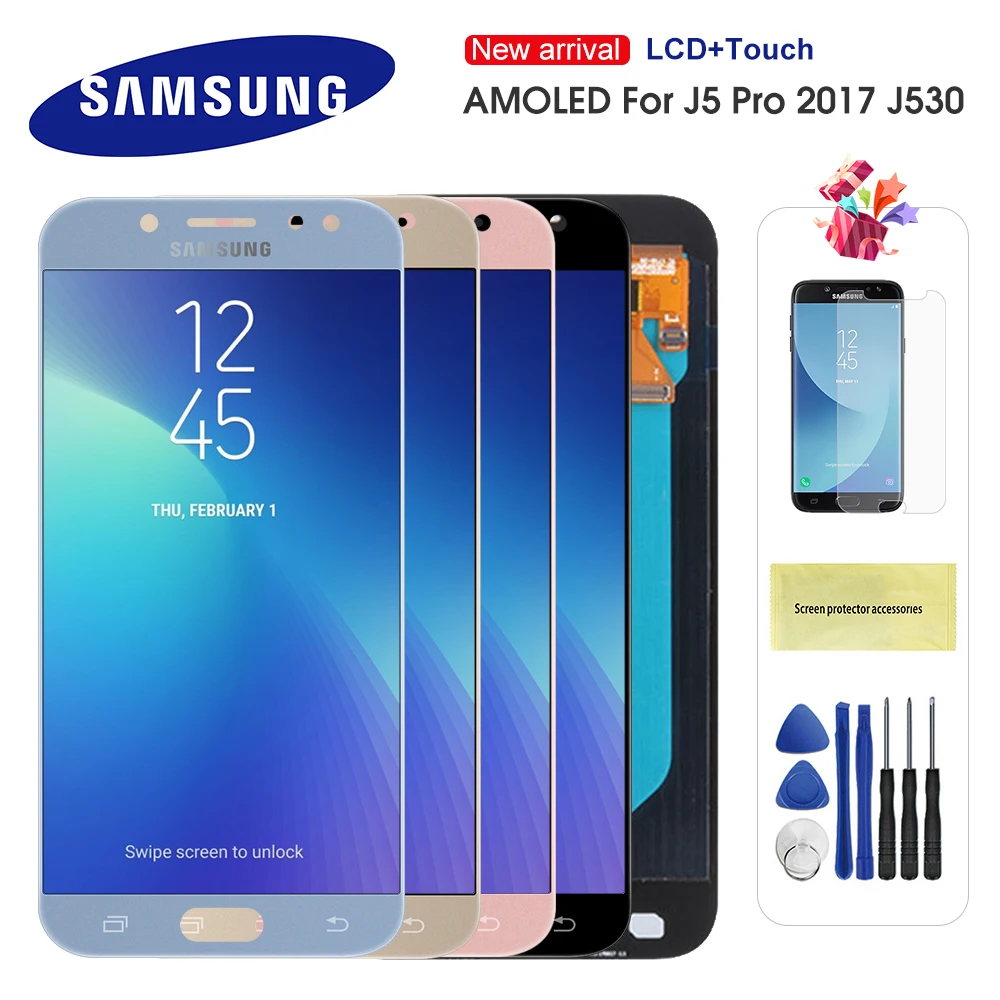 Оригинальный ЖК дисплей для Samsung Galaxy J5 2017 J530 J530F с сенсорным экраном дигитайзер в