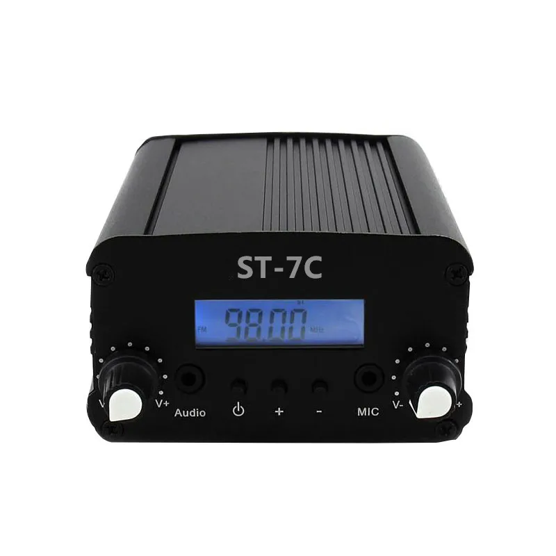 1 Вт/7 Вт ST-7C FM стерео вещания радио fm-трансмиттер станция аудио конвертер 1kw |