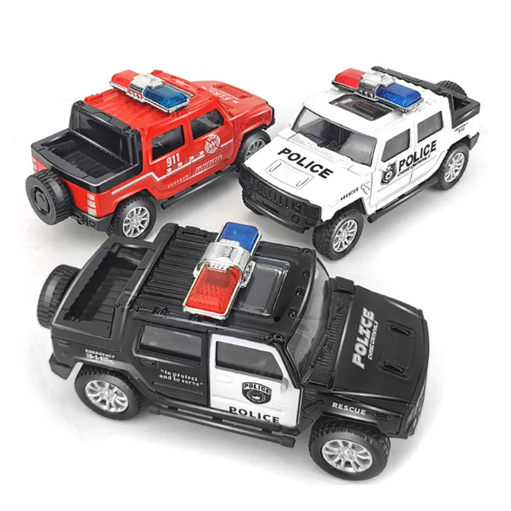 

1:43 Simulation Children's Toy Police Car Model Pull Back Alloy Die-cast Off-road Vehicle Christmas Gift Boy Toy Children Cars