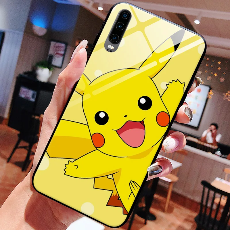 Забавный Милый Карманный чехол с изображением эльфа Пикачу из закаленного