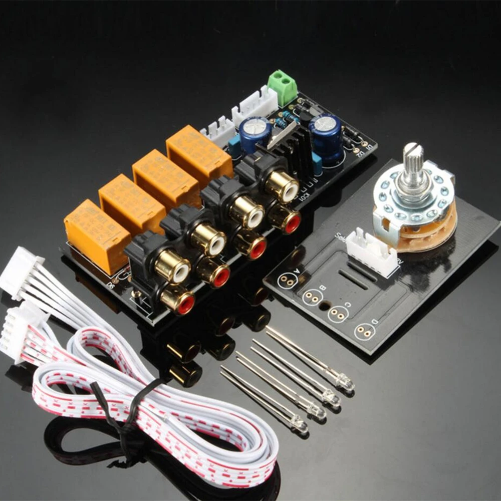 Audio Input Signal Selector Relay Board/Signal Switching Amplifier Board + RCA 100% Brand New And High Quality | Электроника