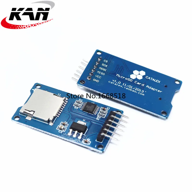 

Модуль кардридера Micro SD card mini TF, 1 шт., интерфейсы SPI с чипом преобразователя уровня для arduino