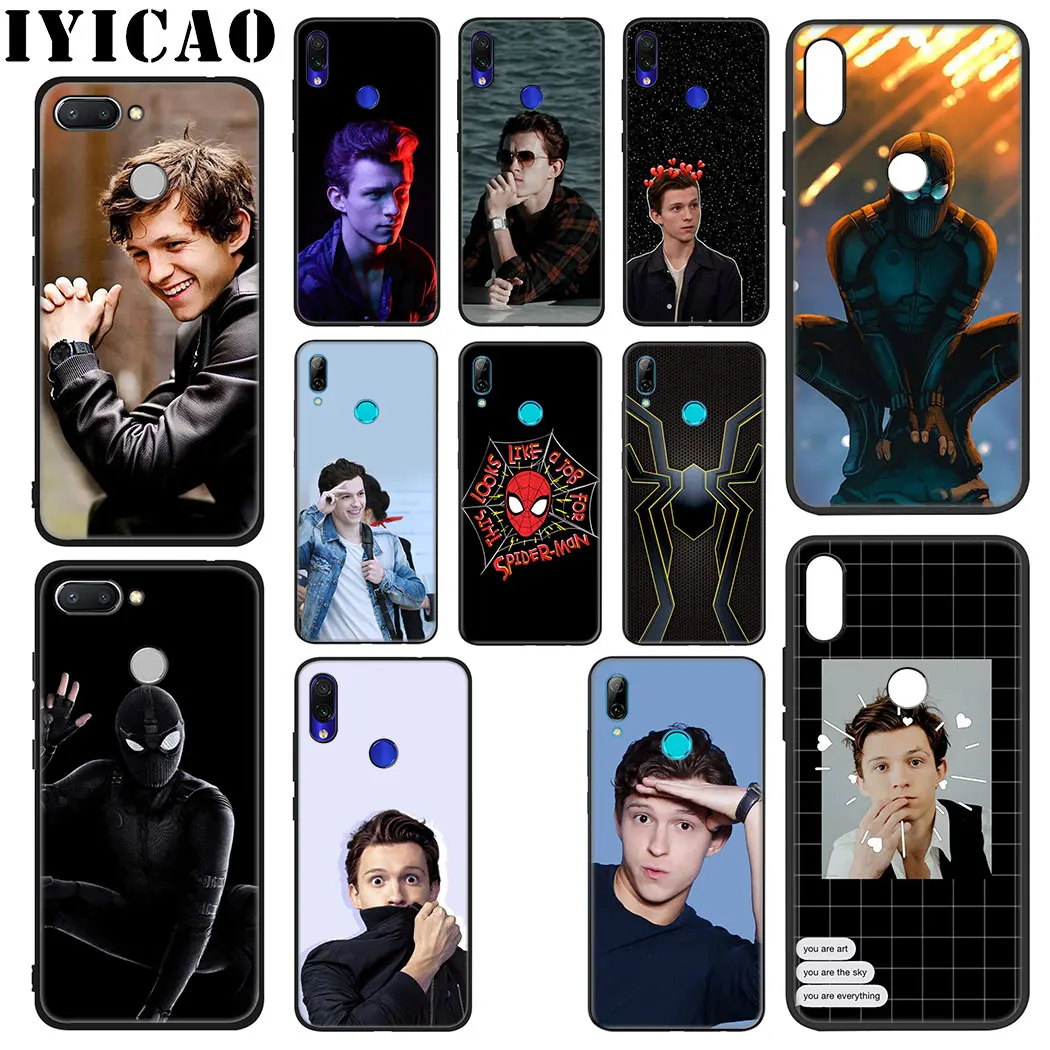 IYICAO Marvel Человек-паук том Холланд мягкий чехол для Xiaomi Redmi Note 5 6 7 8 Pro 5A Prime 4 4X