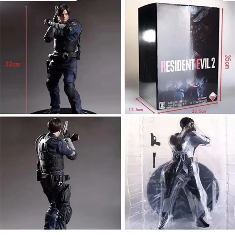 

32cm Resident 2 Leon Kennedy PVC Statue Collection Toy Gifts