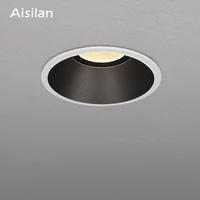 aisilan led recessed spotlight narrow border lamp home spotlight 7 5 open hole downlight minimalist living room cri 93