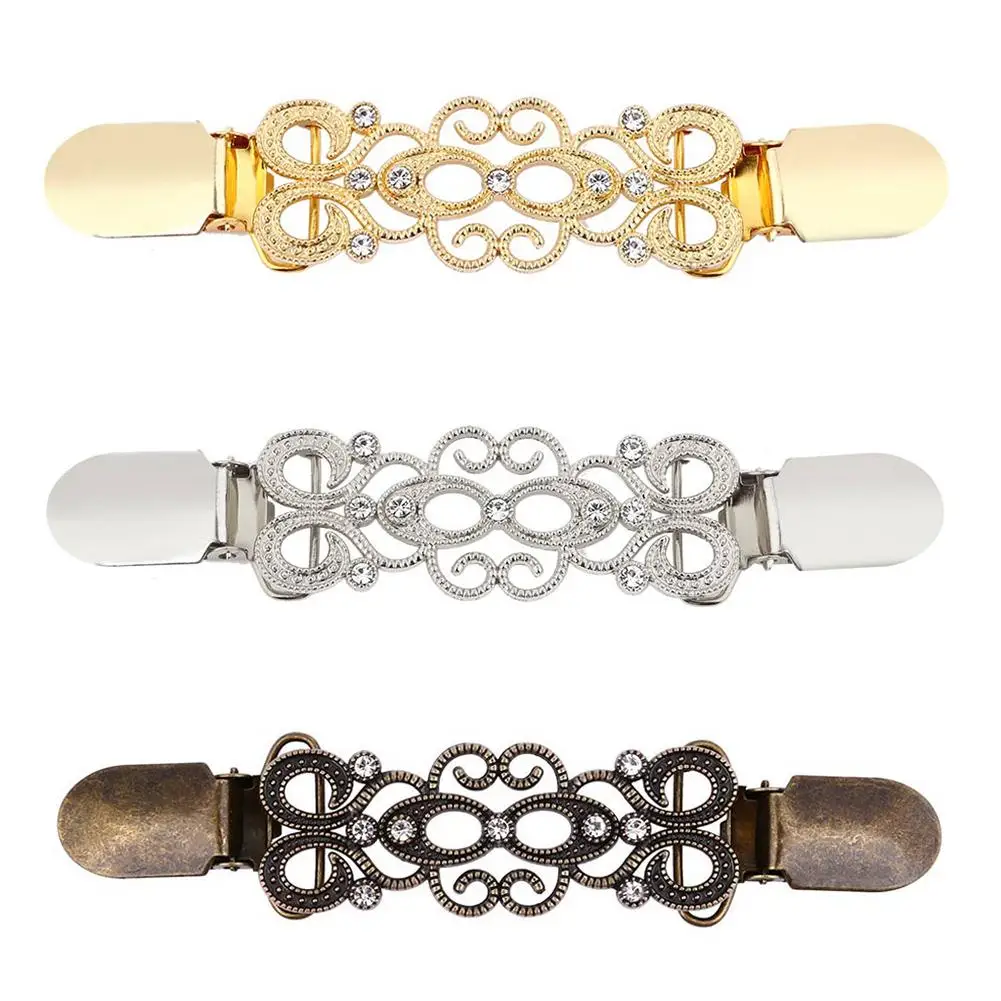 Свитер шерстяная фуфайка зажим утка рот зажимы гибкие жемчужная брошь на булавке