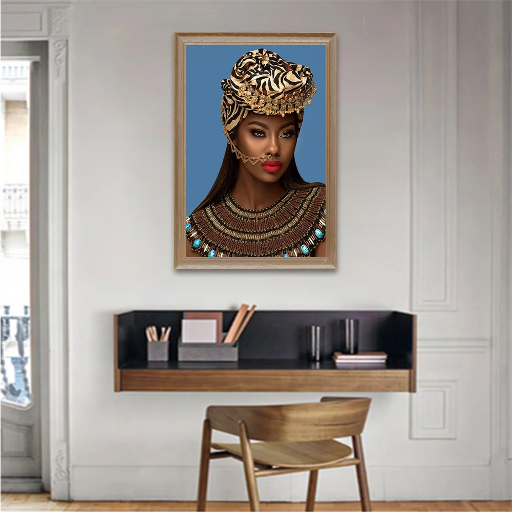 

Gold Crown Black and Gold Woman Sexy Canvas Paintings on Canvas Art Posters and Prints Modern Wall Art Pictures for Living Room