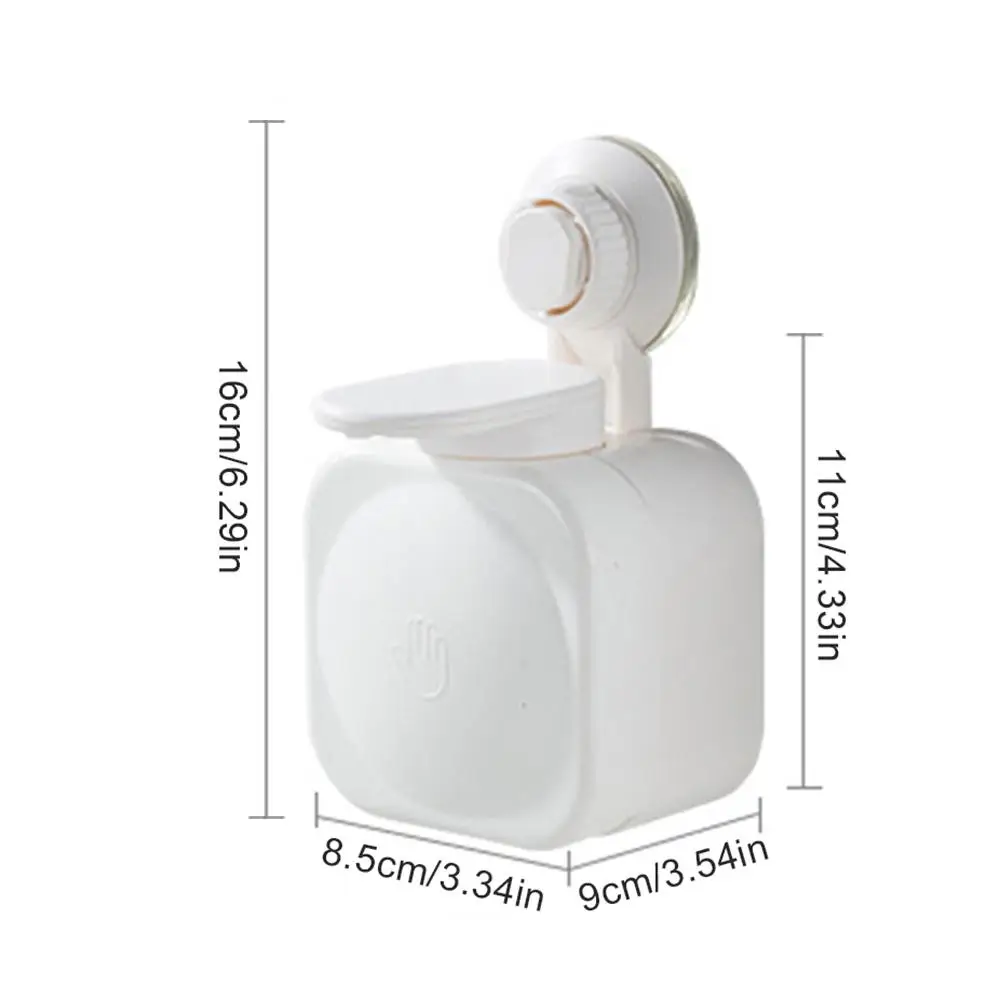 

Liquid Soap Dispenser Wall Mount For Bathroom Accessories Plastic Detergent Shampoo Dispensers Double Hand Kitchen Soap Bottle