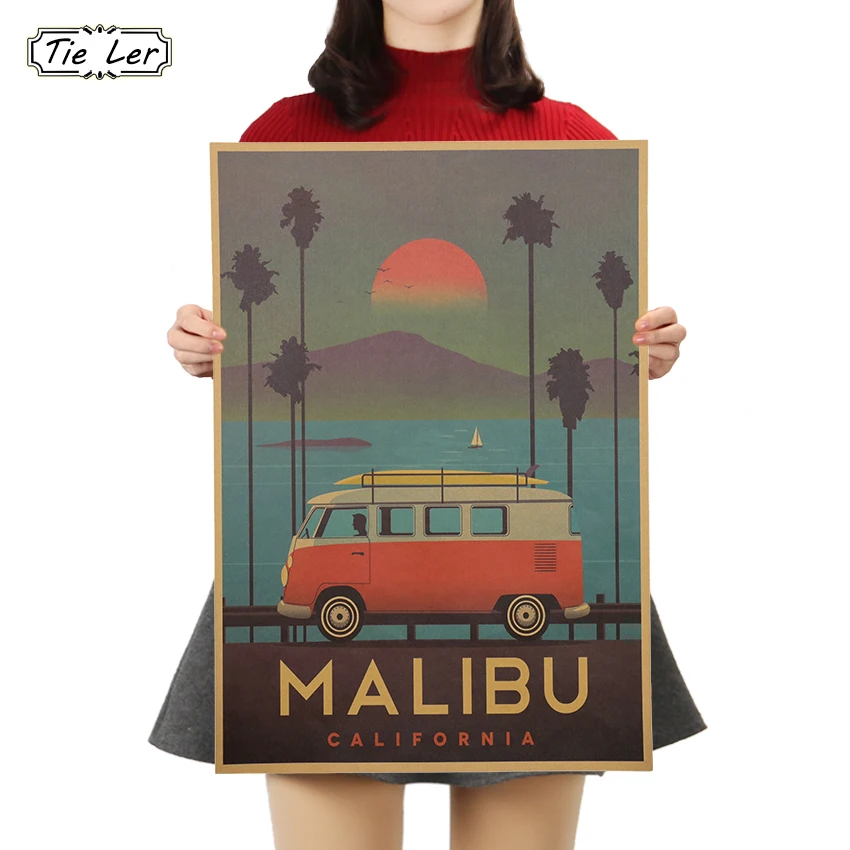 TIE LER пейзаж из путешествия постер настенный художественный печать живопись