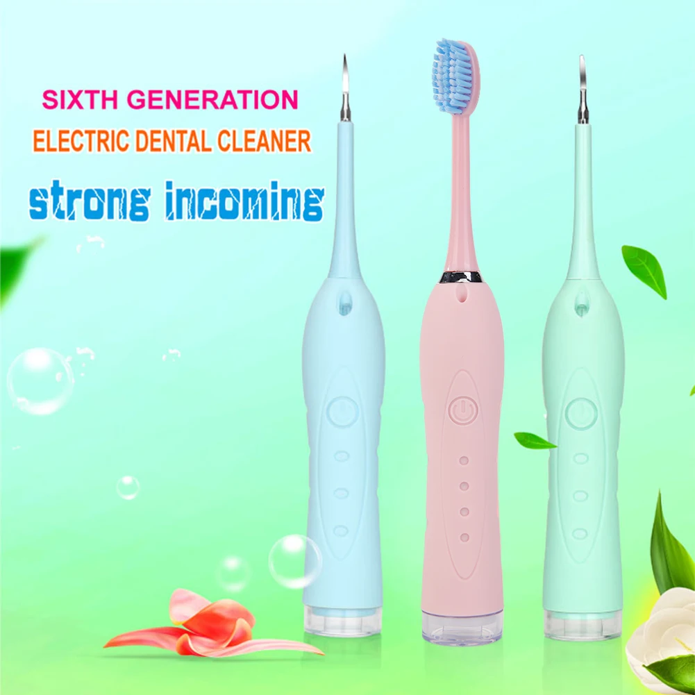 

IPX6 Waterproof USB Electric Tooth Cleaner for Dental Calculus Tartar Removal of Dental Calculi Stains Smoke Stains Fresh Breath