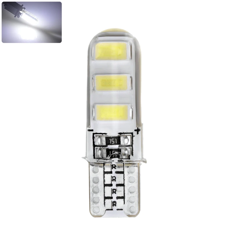 500x автомобильный силикагель T10 194 W5W 501 6 SMD 5630 LED Автомобильный Стайлинг зазор лампы