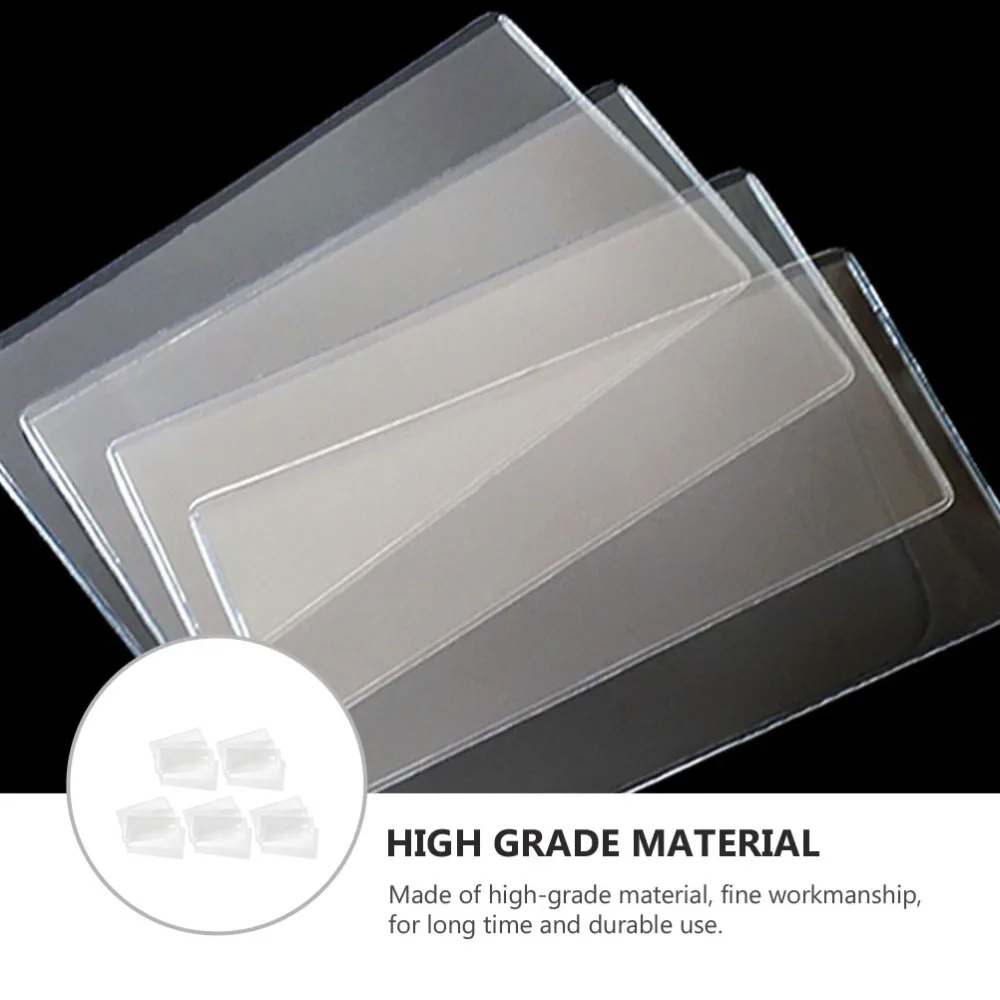 

20pcs Paper Money Protective Bag Clear Stamp Protective Cover for Home Shop