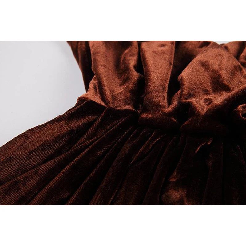 

French Vintage Chain Spaghetti Strap Midi Dress Women High Waist Flannel Sexy Party Club Vestidos Female Stylish Elegant Frocks