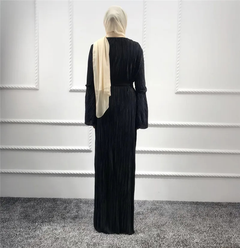 Элегантный женский модный плиссированный кардиган в стиле Дубая осень 2019 новая