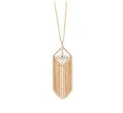 2019 new fashion square kite long tassel pendant necklace for women