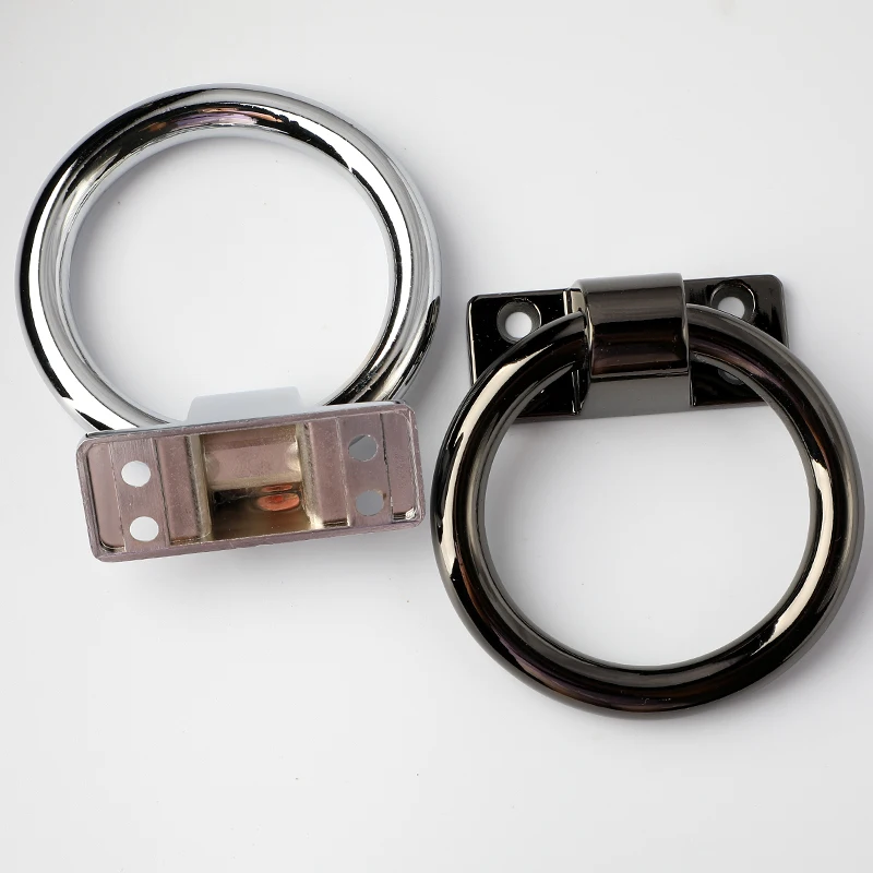 Яркая хромированная яркая черная Коническое кольцо деревянная Дверная Цепочка диван Задняя ручка современный простой разворачивай и собирай