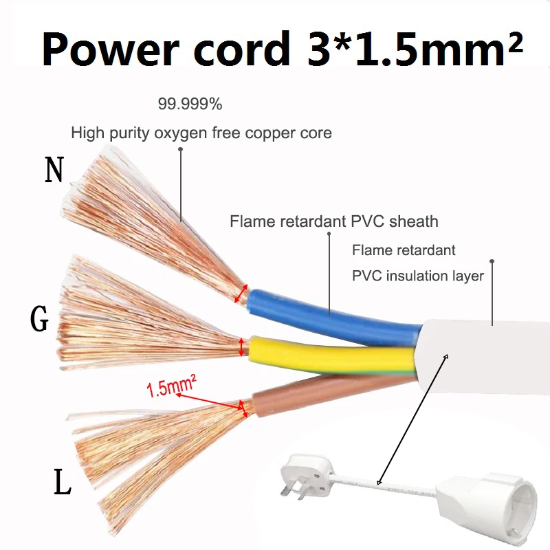 Высокая Мощность универсальных проездных переходник удлинитель розетка ЕС для