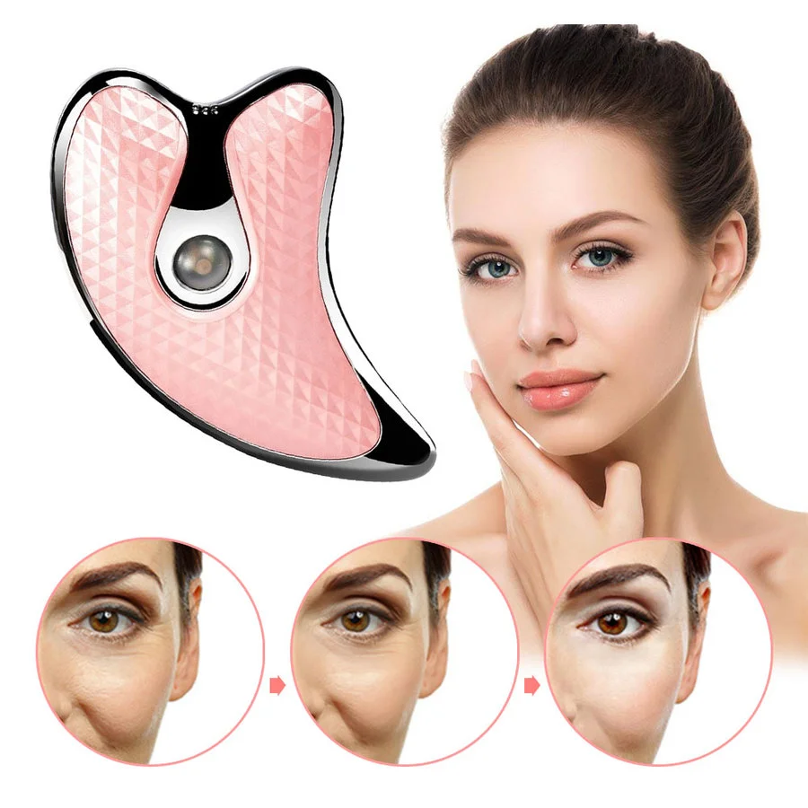 

Face Neck Guasha Massager Skin Rejuvenation Face Wrinkle Removal Device Neck Guasha Micro Current Scraping Board Face Lifting
