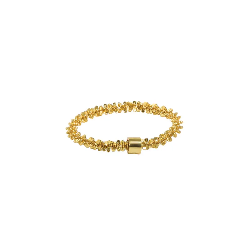 

Real S925 Sterling Silver Chain Ring Women Fine Jewelry 2021, Fashion Simple Gold Color Rings For Woman Finger Accessories