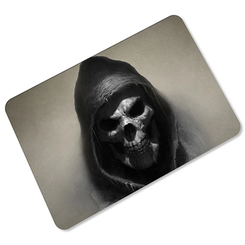 Скандинавский Добро пожаловать дверной коврик произвольно DIY обрезание черепа