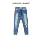 Женские рваные джинсы SIMWOOD, облегающие брюки из денима с дырками, весна-лето 2020