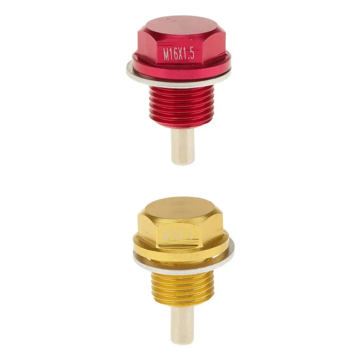 Золото + красный авто Замена M16X1.5 анодированная Магнитная дренажная масляная