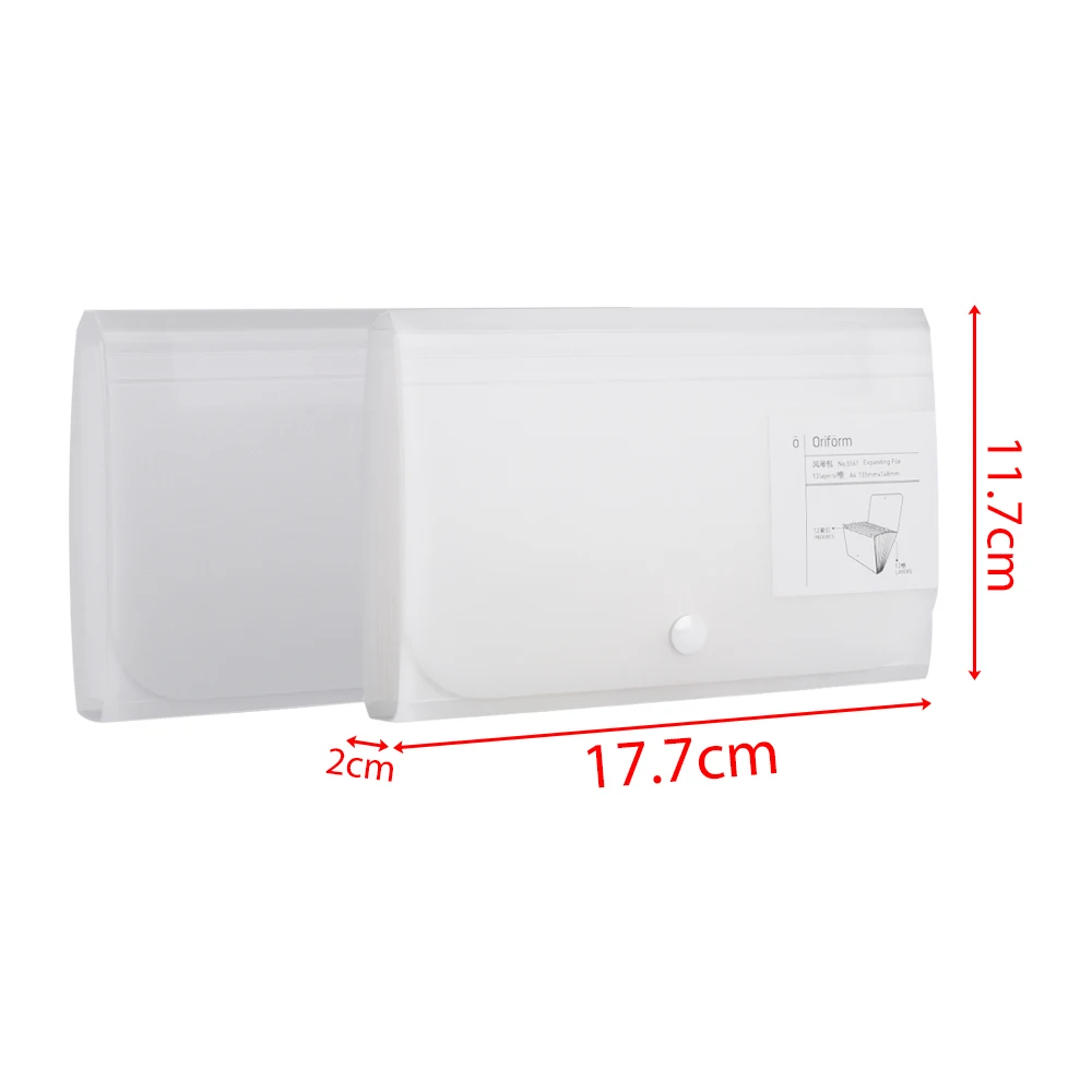 

13 Pockets Expanding File Folder A6 Document Holder Papers Classify Office Filing Box Self Standing Briefcase Organizer