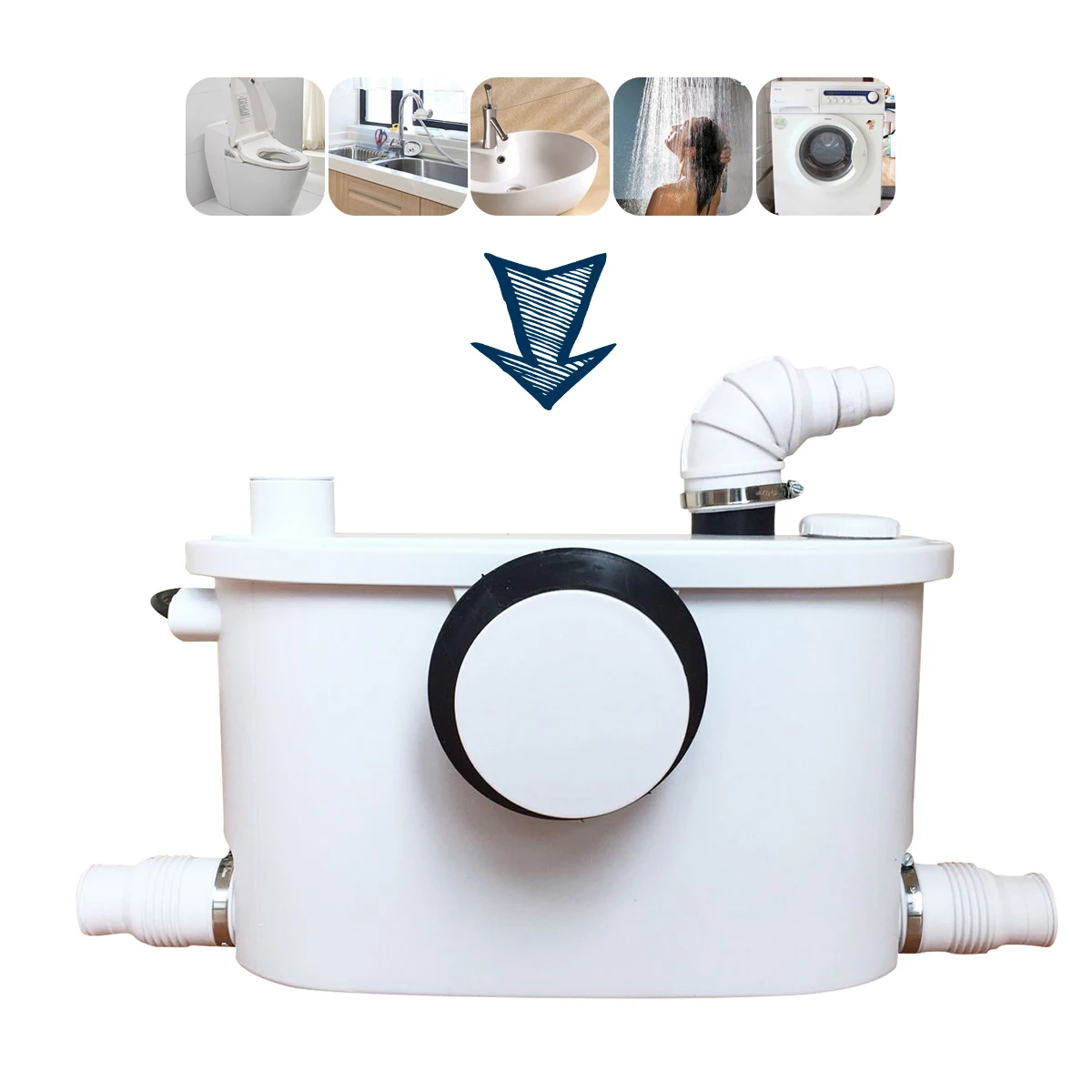 110 В американский тип насос Macerator для использования за унитазом|macerator pump|type pumppump pump