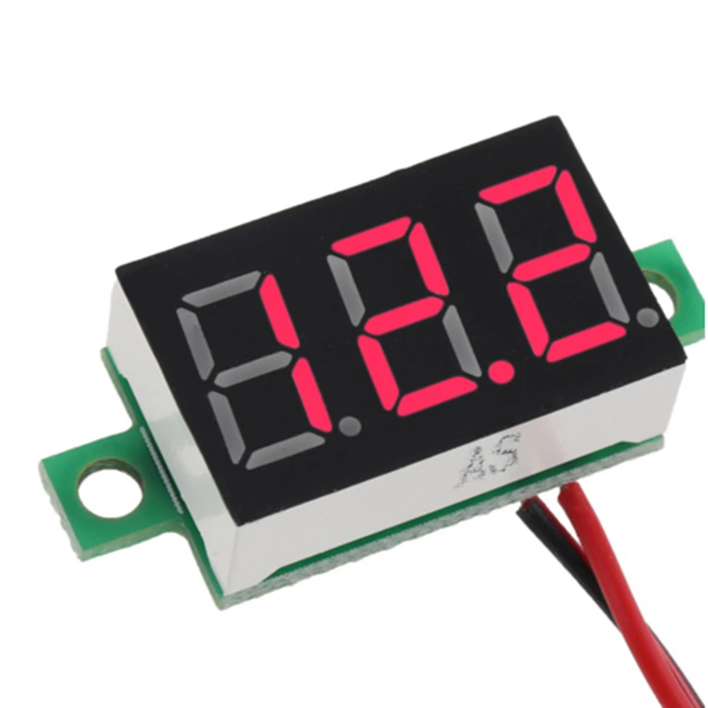 

5/10pcs Mini DC 0-30V Red LED 3-Digital Display Voltage Voltage Surface Board DC Voltmeter 2020 New Arrival For Home