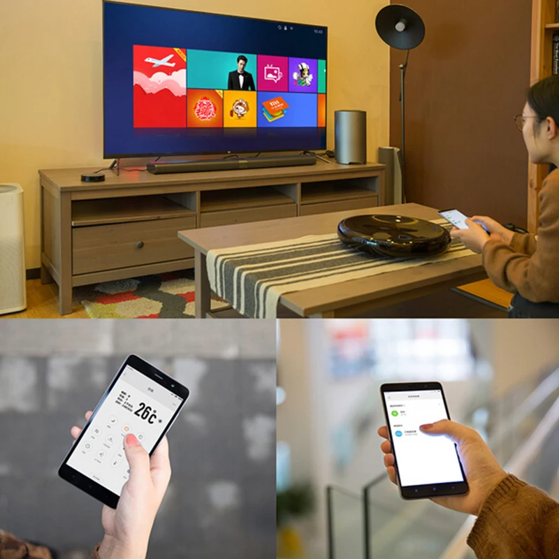 Xiaomi Mi Универсальный умный пульт дистанционного управления 360 градусов бытовая техника wifi+ ИК-переключатель умный кондиционер ТВ DVD