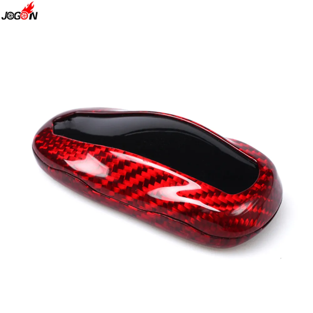 Защитный чехол для ключа Tesla Model S 2012-2018 из красного углеродного волокна |