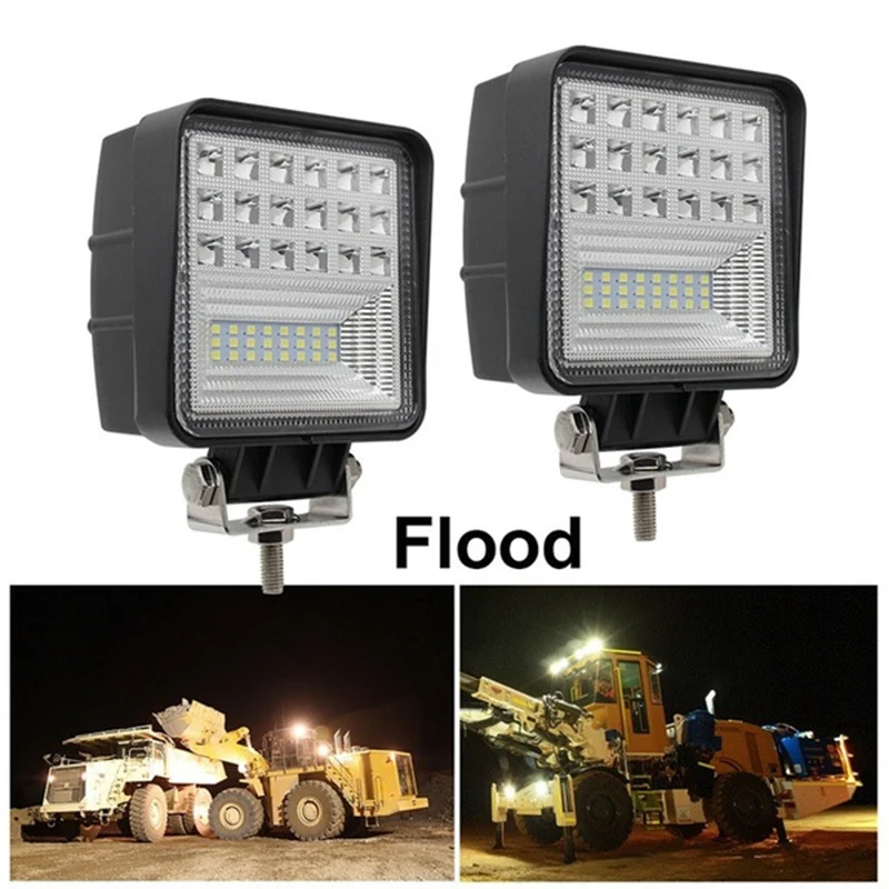 

4 Inch 126W LED Work Light Bar Flood Spot Offroad Car Truck Boat Driving Fog Lamps