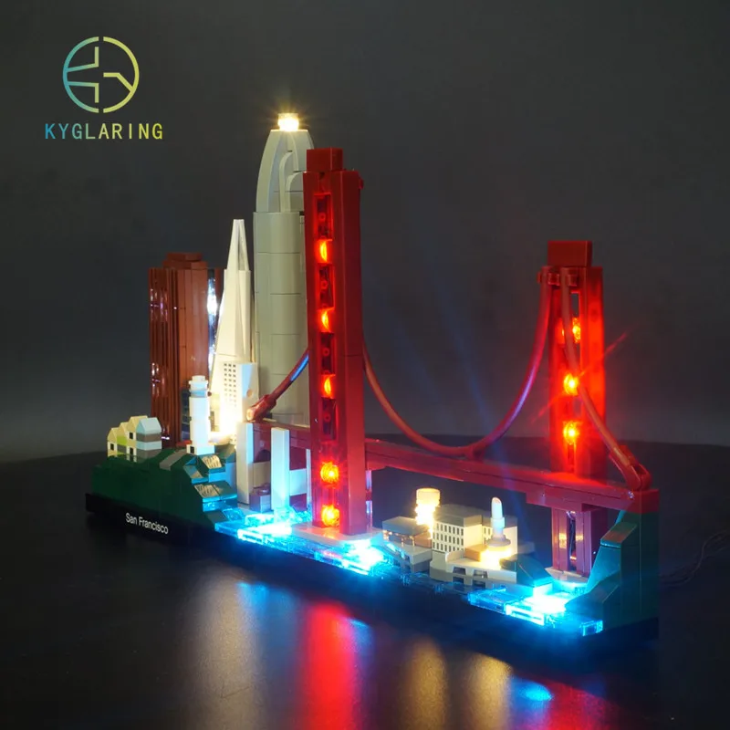 Kyglaring Led Light Up Kit For LEGO 21043 Architecture San Francisco Set (NOT Include The Model) | Лампы и освещение
