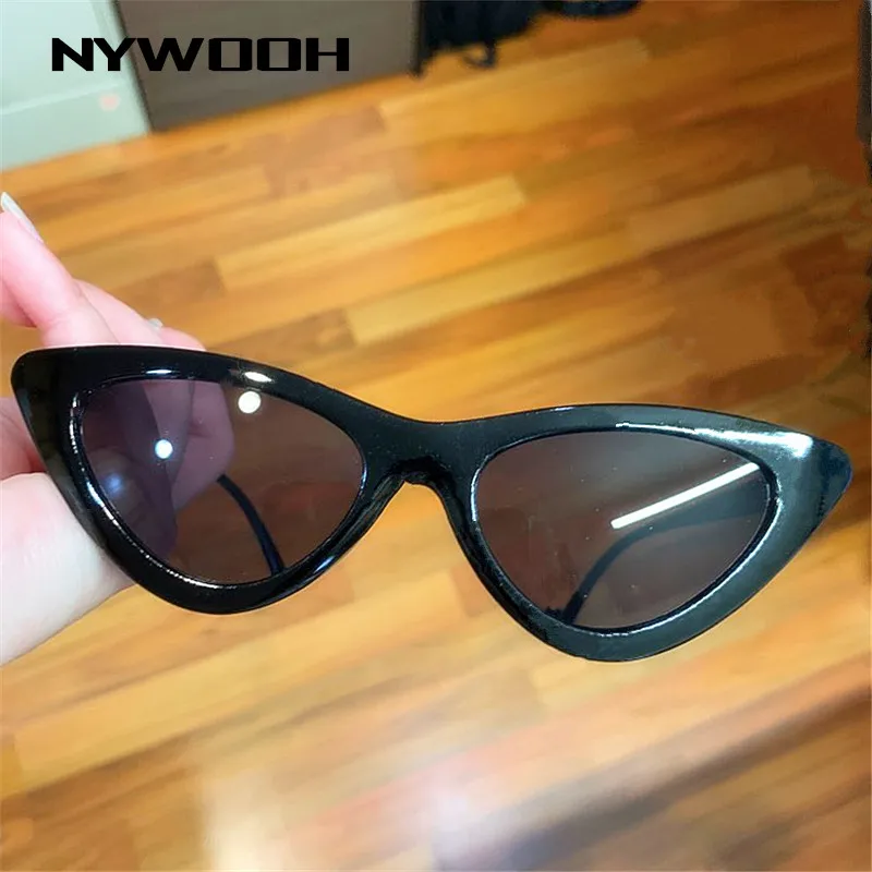 NYWOOH Винтажные Солнцезащитные очки кошачий глаз женские пикантные ретро