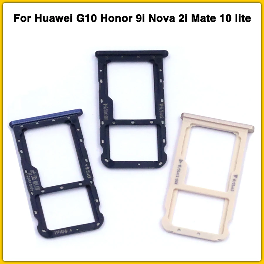 Новый слот для SIM карты Mate 10 Lite Huawei G10 Honor 9i Nova 2i адаптеры Sim карт запасные части +