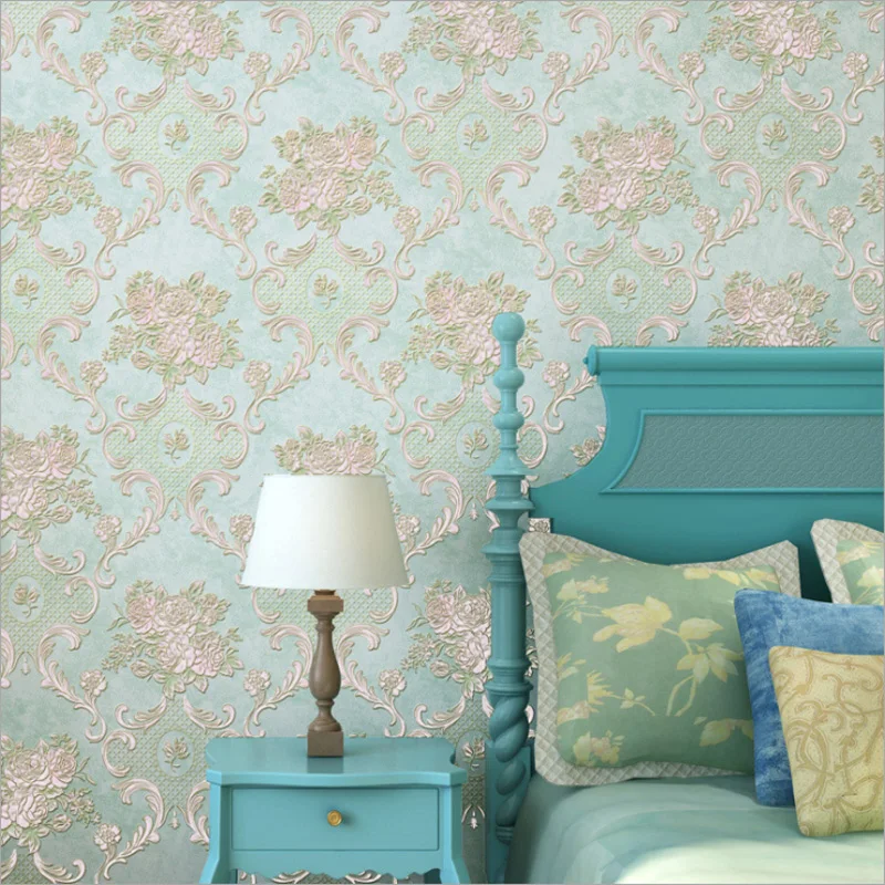 Европейский стерео рельеф 3D нетканые обои для гостиной ТВ декоративные