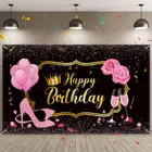 Женский фон для фотосъемки с изображением дня рождения