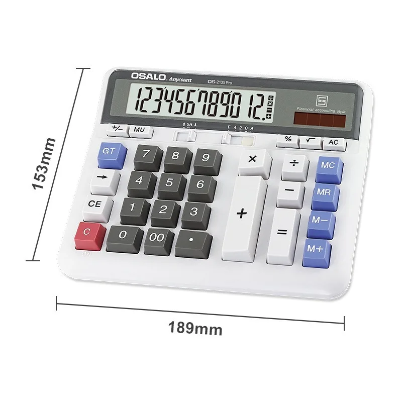 

Calculator Desktop Financial Bank Environmental Abs Solar Dual 12-bit Monitor 2135 for Calculator Clamshell Summons White