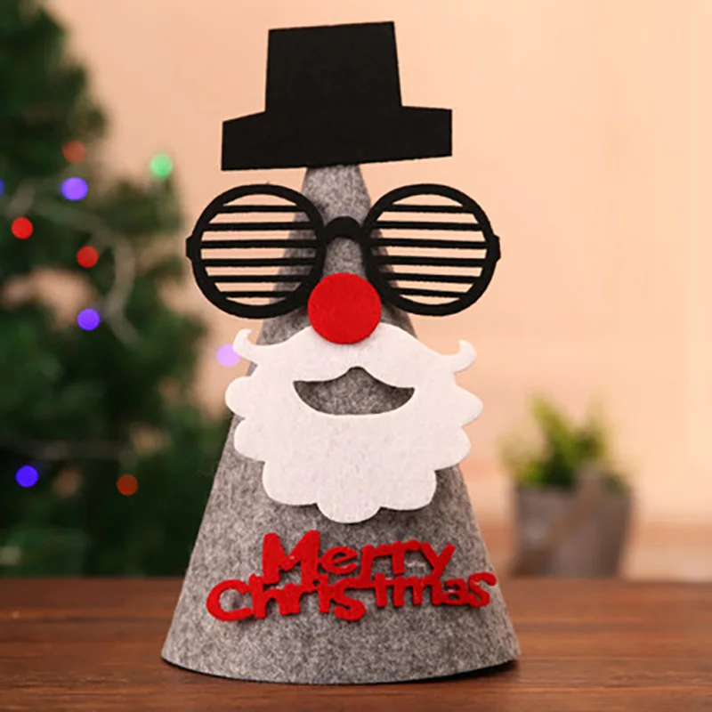 Рождественская Детская шапка сделай сам детская с изображением Санты оленя