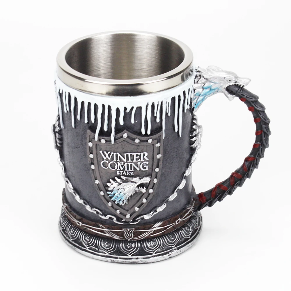 Игра престолов кружка Nemesis Now House Stark Tankard пиво кофе питейная посуда кружки 500-600 мл лучший подарок веера