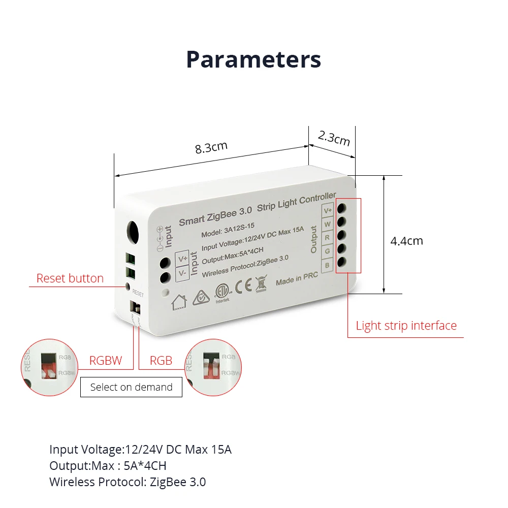 Zigbee умный светодиодный контроллер для управления полосками Голосовое