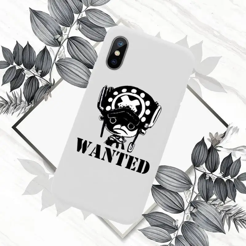 

One Piece Luffy Manga Phone Case White Candy Color for iPhone 11 12 mini pro XS MAX 8 7 6 6S Plus X SE 2020 XR
