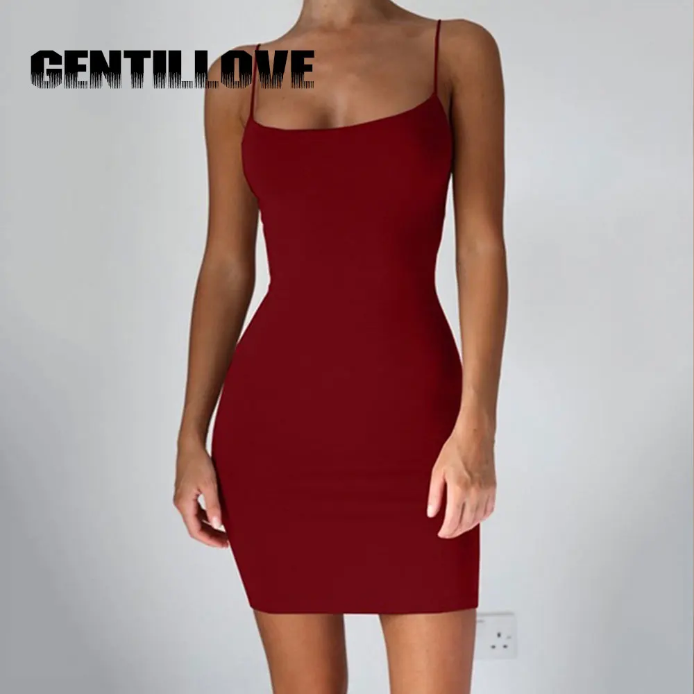 2021 New Sexy Nightclub Dress Summer Slim Women'S Mini Tight Female Dress Thin Shoulder Strap Ladies Party Beach Short Dress
