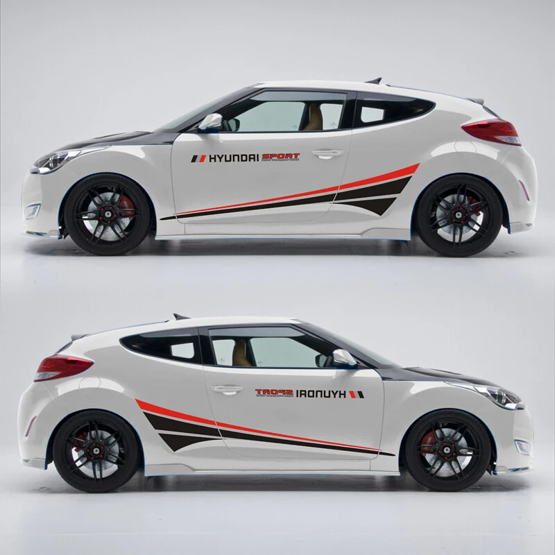 World Datong автомобильный Стайлинг Спортивная Автомобильная наклейка для hyundai Veloster