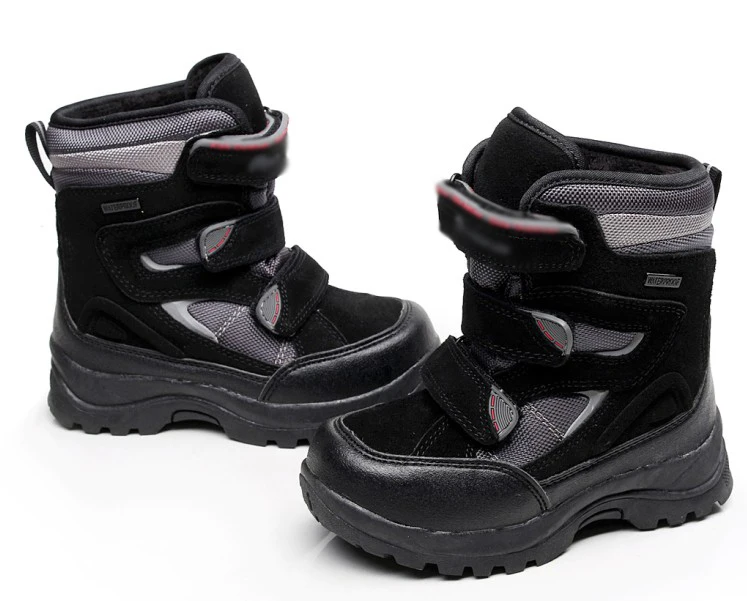 

Распродажа! Детские зимние уличные ботинки для пеших прогулок, Детские Водонепроницаемые кроссовки из шерсти, Нескользящие теплые хлопков...