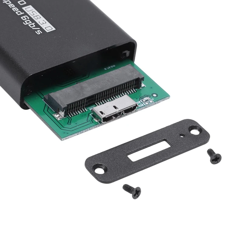 

5x3cm 1.8 "USB 3.0 External Enclosure Case mSATA SSD Converter Adapter Cable Black