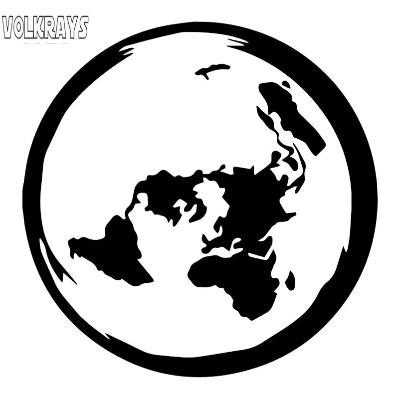Volkrays индивидуальная Автомобильная наклейка Planet Earth плоская карта аксессуары