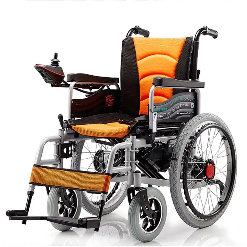 

Удобное портативное складное Медицинское Электрическое Кресло-коляска с регулируемой высотой для пожилых людей с подставкой для ног